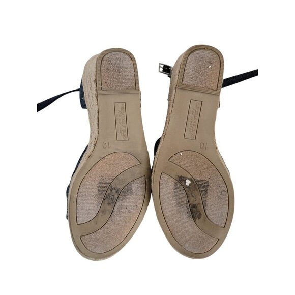Women's Christian Siriano for Payless Espadrilles Sandals Blue Denim 10 - Picture 6 of 6